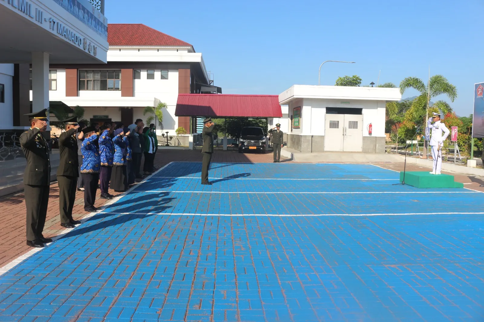UPACARA DALAM RANGKA MEMPERINGATI HUT TNI YANG KE 78